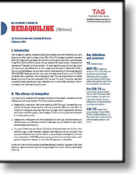 An Activist’s Guide to Bedaquiline